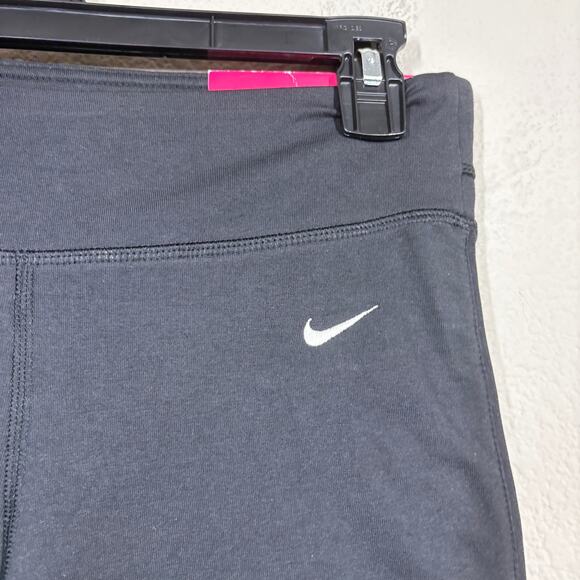 Nike Womens Size XS Dri-Fit Capri Pants Black Cotton Blend Pull On Activewear - Picture 5 of 11
